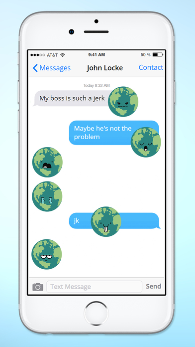 Planet Earth Emojis Emoticons Sticker Pack screenshot 2