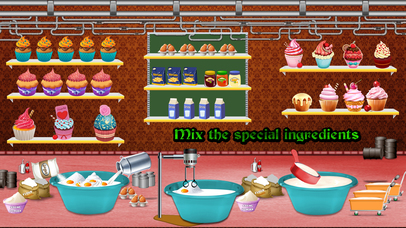 Cup Cake Factory - Bakery Chef Games screenshot 2