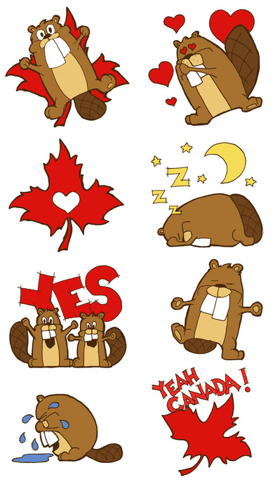 Canada 150 Beaver Stickers screenshot 3