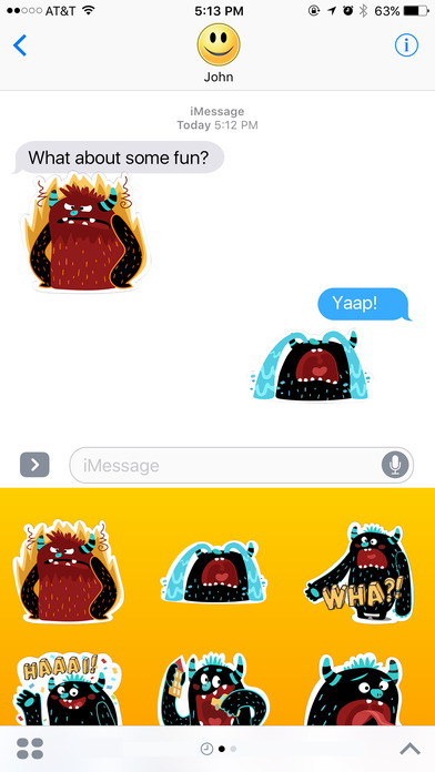 Geometry Monster for Dash - Stickers For iMessage screenshot 2