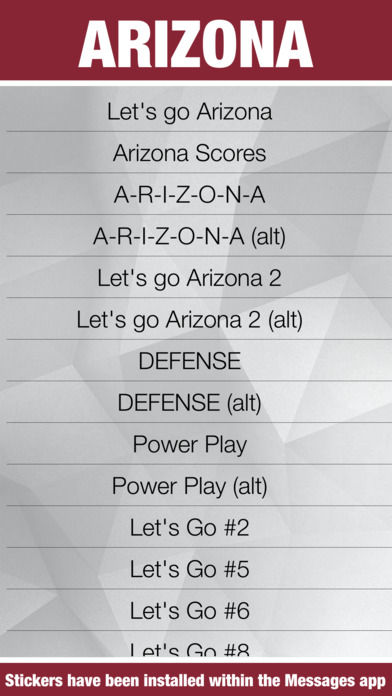 Arizona Hockey Stickers & Emojis screenshot 4
