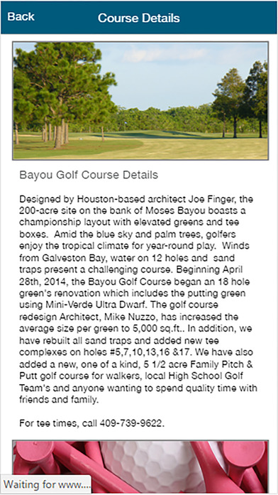 Bayou Golf Course Tx screenshot 2