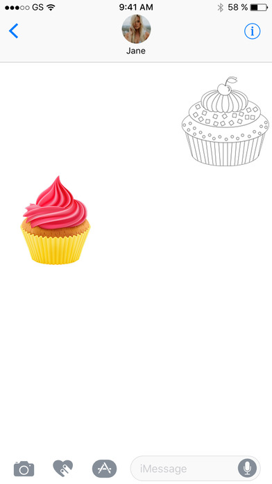 Cupcake Sticker Pack! screenshot 3