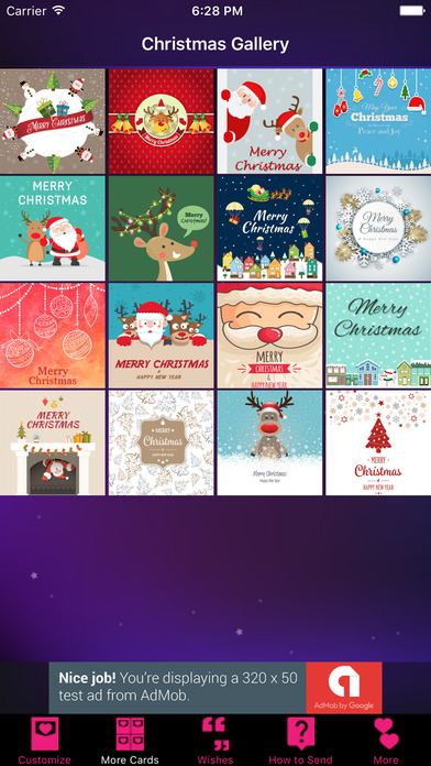 Christmas Greeting Cards&Wishes Free screenshot 2