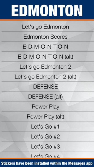 Edmonton Hockey Stickers & Emojis screenshot 4