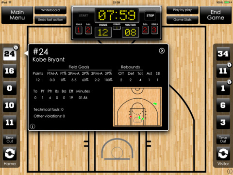inGameStats - Basketball screenshot 2