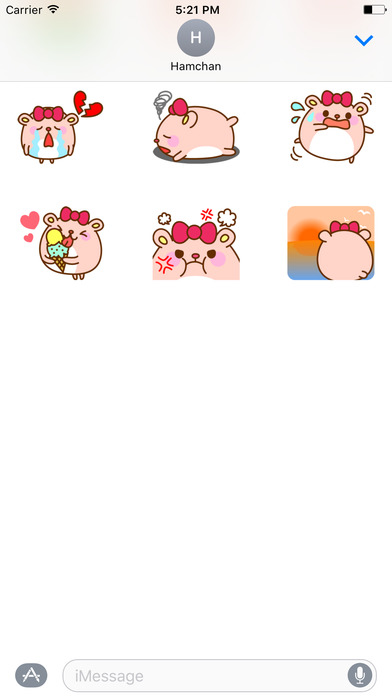 Girls Hamster Sticker screenshot 4