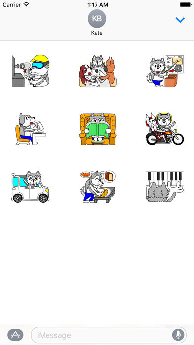 Alaskan Malamute Powerful Dog Stickers screenshot 3