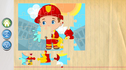 Fireman Jigsaw Puzzles Games for Preschool screenshot 3