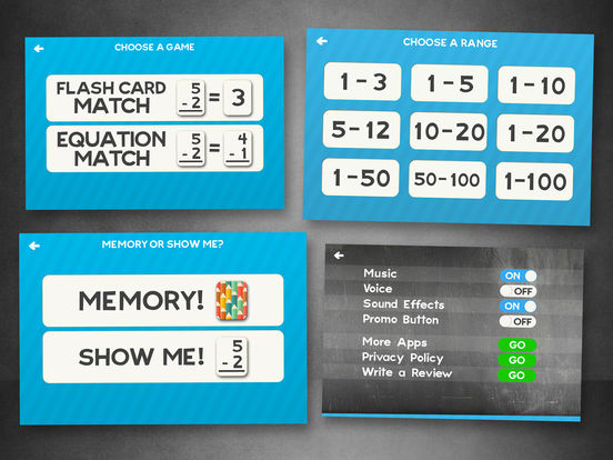 Subtraction Flash Cards Math Games for Kids Freescreeshot 3