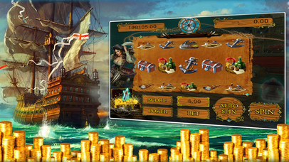 Pirate Gambler Slot Poker, Auto Spin, Daily Bonus screenshot 2