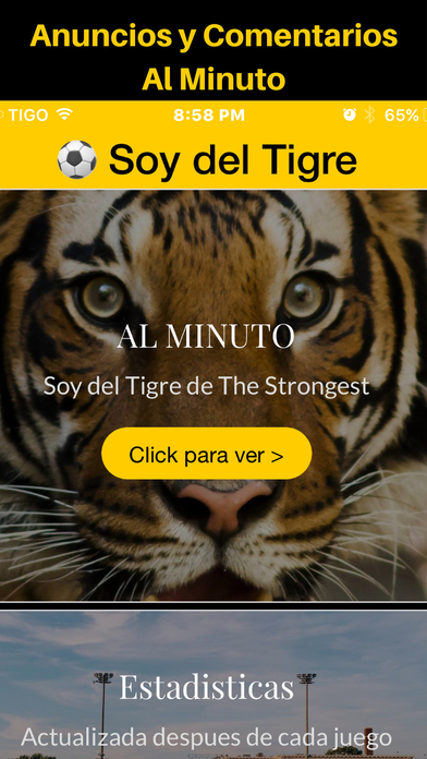 Soy del Tigre - The Strongest - Bolivia Futbol screenshot 2