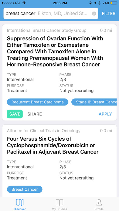 Clara: Discover Clinical Trials and Research screenshot 2