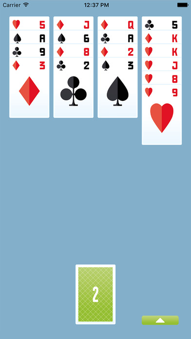 Four Aces solitaire screenshot 2