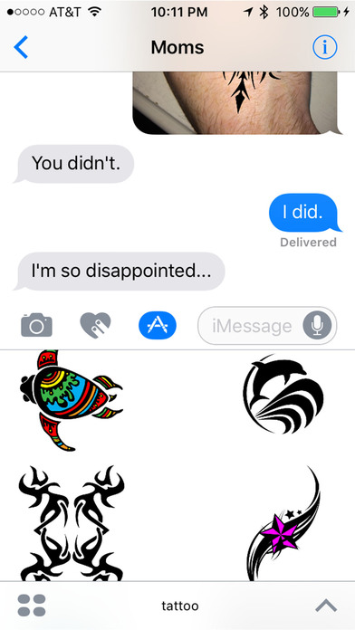 Tattoo : Convince Your Parent You got One Stickers screenshot 2