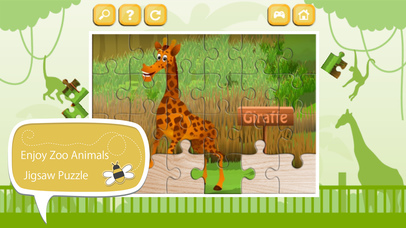 Learn Zoo Animals Jigsaw Puzzle Game For Kids screenshot 2