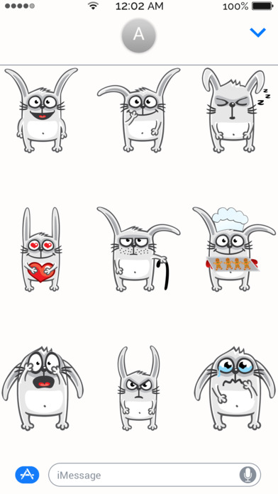 Rabbit Emoji Stickers screenshot 2