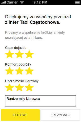 Inter Taxi Częstochowa screenshot 4