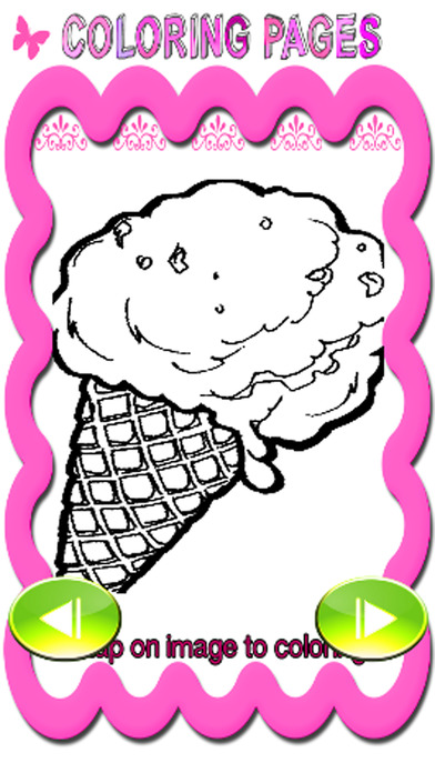 Monkey And Ice Cream Coloring Book Games Free screenshot 3