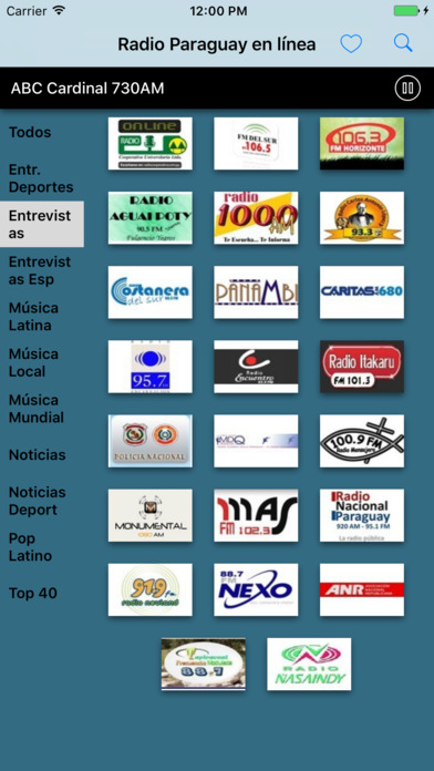 Radio Paraguay en línea screenshot 3
