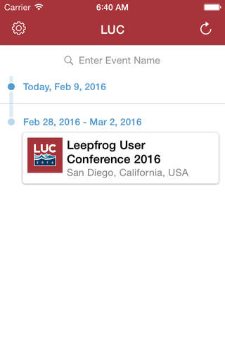 Leepfrog User Conference App screenshot 2