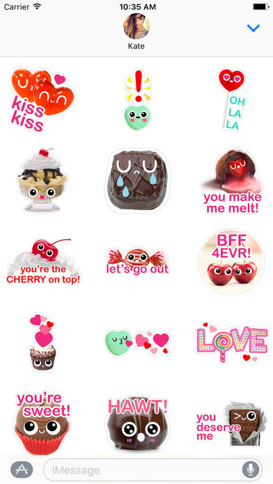 Sweet Treats For Valentine's Day - Stickers screenshot 2
