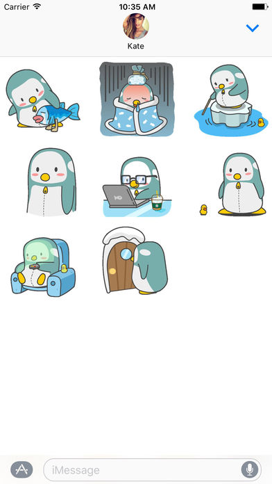 Animated Penguin Stickers screenshot 2