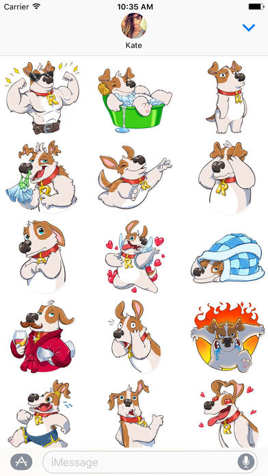 Richie the Dog - Stickers for iMessage screenshot 2