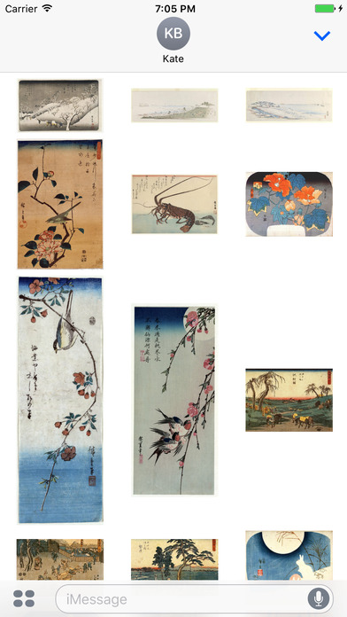 Hiroshige Artworks Stickers screenshot 2