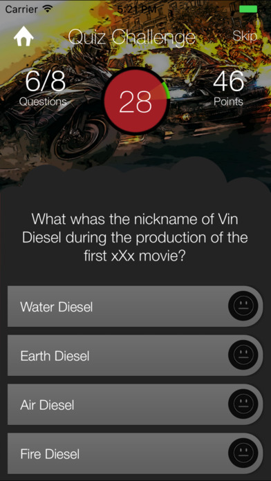 Movie Quiz Game App for xXx Return of Xander Cage screenshot 3