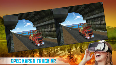 VR Mountain Highway Cargo Truck Driving Simulator screenshot 3