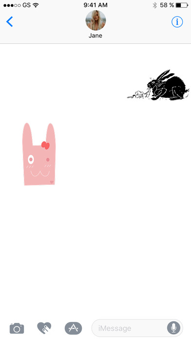 Wild Rabbits One Sticker Pack screenshot 3