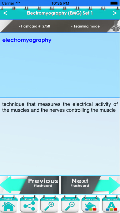 Electromyography EMG 1500 Flashcards & Exam Quiz screenshot 2