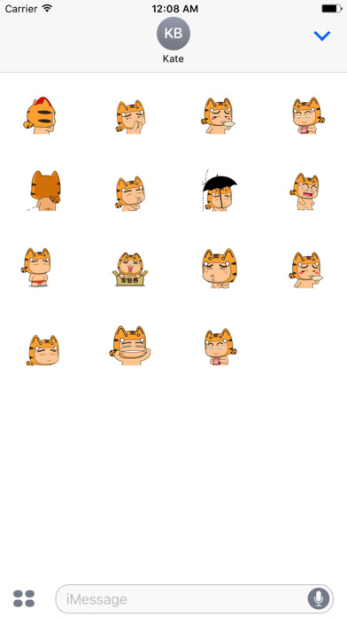 The Tiger Boy - Animated Stickers Emoticons screenshot 2