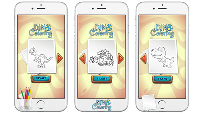Games for kids : Dinosaur Coloring Pages screenshot 2