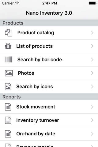 Nano Inventory screenshot 2