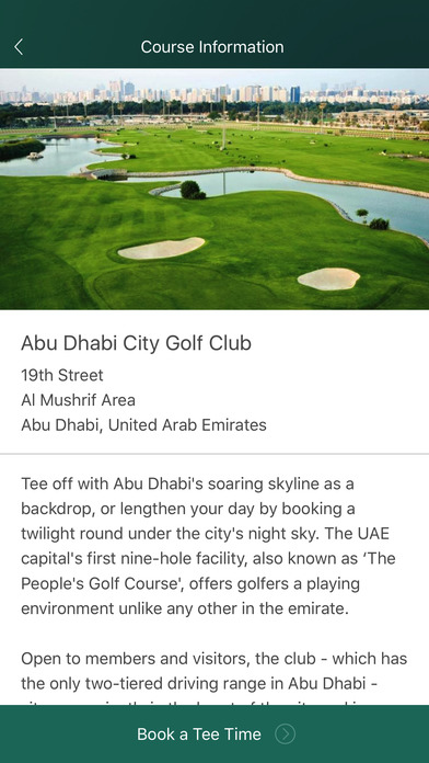 Abu Dhabi City Golf Club screenshot 3