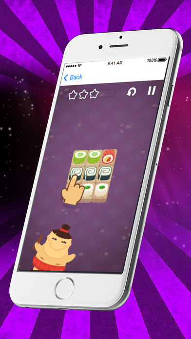 Hungry Sumo Match Puzzle Games screenshot 2