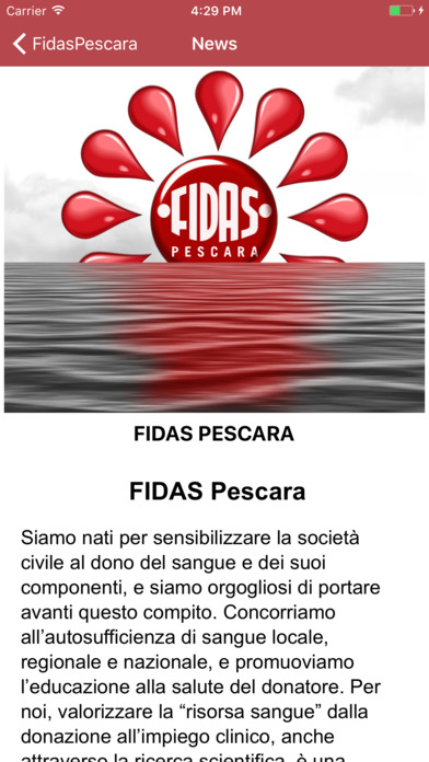 FIDAS Pescara Donatori Sangue screenshot 2