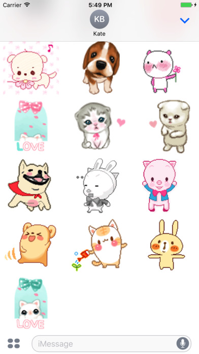 Cartoon Animal Animated Stickers screenshot 2