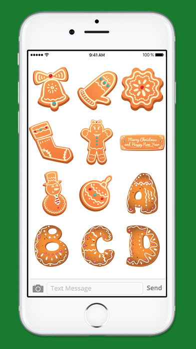 Gingerbread Cookies Holiday Sticker Pack 1 screenshot 4