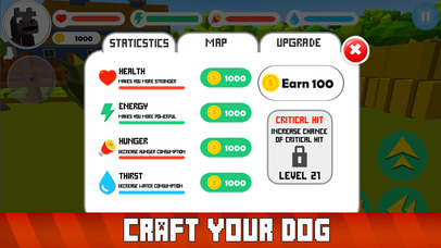 Blocky Dog: Farm Survival Full screenshot 4