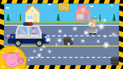 Bob the Policeman : Police car Chase Rebbery & pig screenshot 2