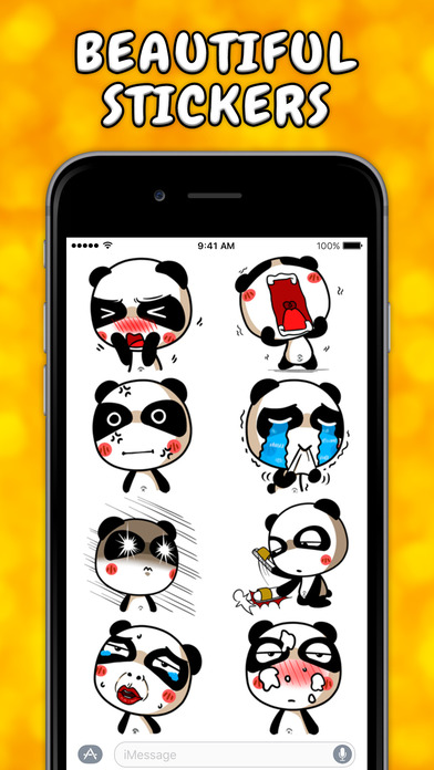 Panda EMOJI Stickers! screenshot 3