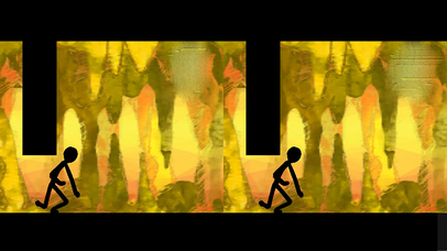 VR Cave Runner : Stick Man Free screenshot 3