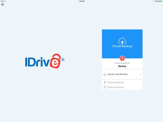 idrive online backup app