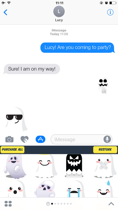 Ghost Stickers - Ghost Emojis for Ghost Lovers screenshot 2