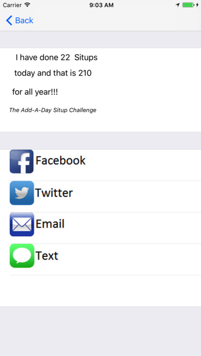 Add-A-Day Situp Challenge Free screenshot 2