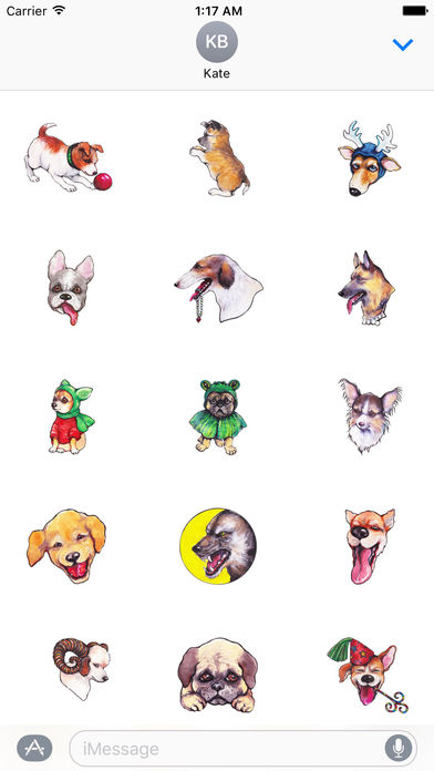 Many Watercolor Dog Stickers screenshot 2