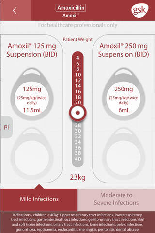 GSK Antibiotic Dosage Calculator screenshot 4